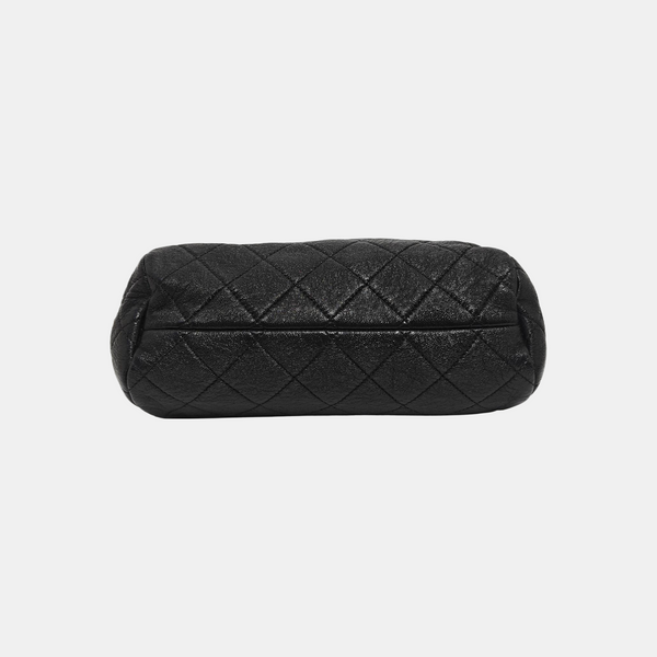 Quilted Calfskin Shoulder Bag Black
