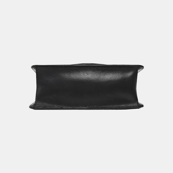 Quilted Calfskin Shoulder Bag Black