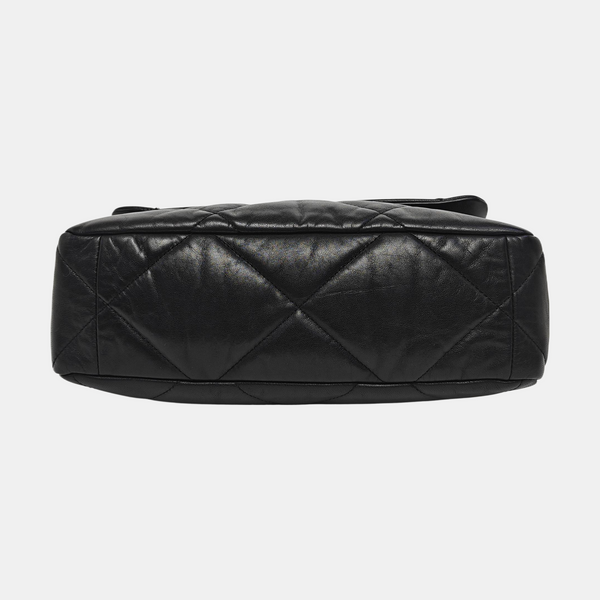 CHANEL 19 Large Quilted Lambskin Black
