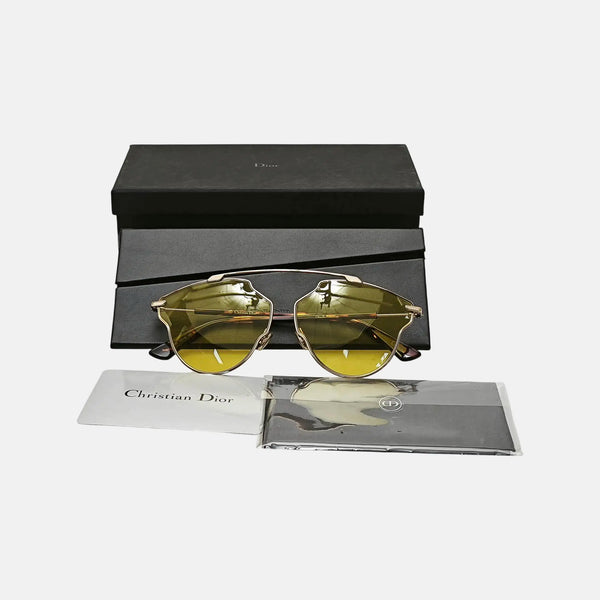 Gafas de sol metálicas amarillas