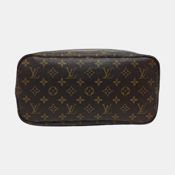 NEVERFULL MM Monogram Coated Canvas Brown