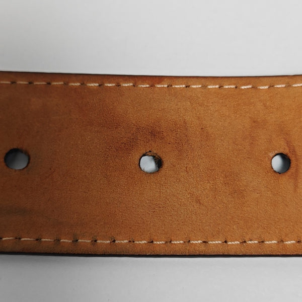 Coated Canvas Belt Brown