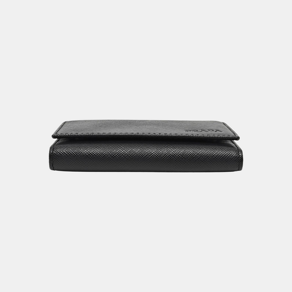 Saffiano Calfskin Key Pouch Black