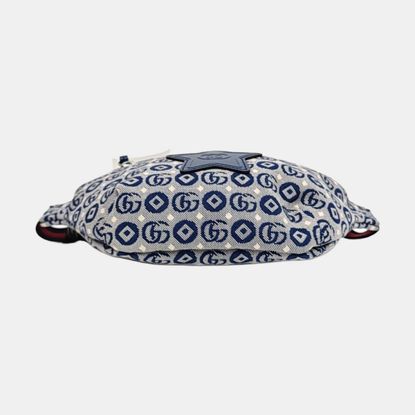 Print Monogram Fabric Blue