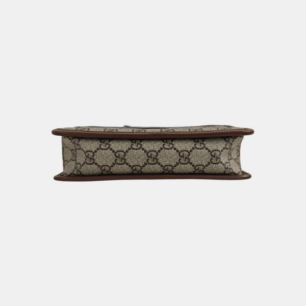 GG Supreme Mini Monogram Coated Canvas Beige