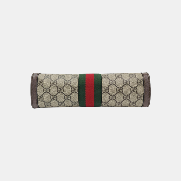 Ophidia Small Monogram Coated Canvas Beige