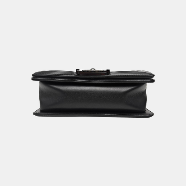 BOY CHANEL Small Quilted Lambskin Black
