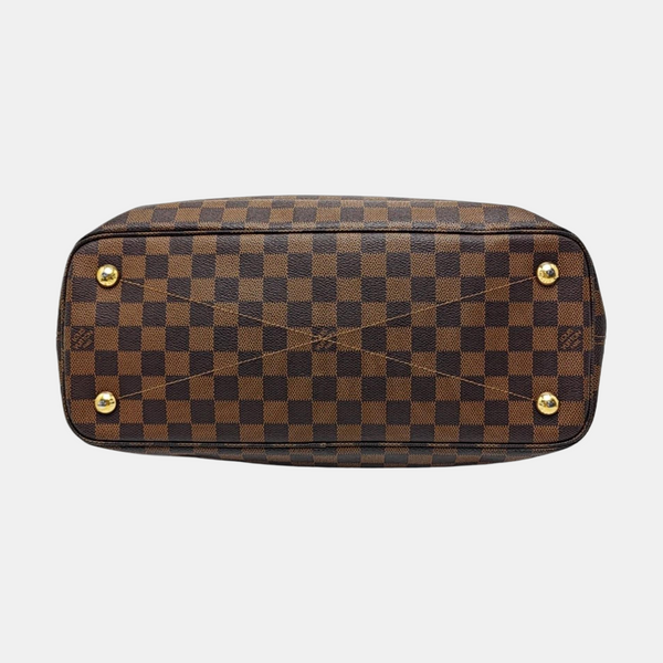 ASCOT Damier Ebene Coated Canvas Brown