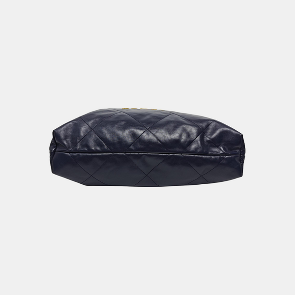CHANEL 22 Medium Quilted Calfskin Blue