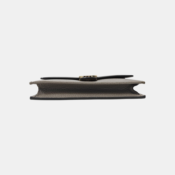 Interlocking G Small Calfskin Gray
