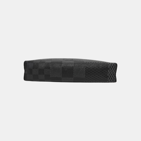 Pochette Voyag MM Damier Graphite Coated Canvas Gray