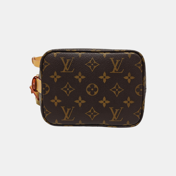ALL IN BB Monogram Coated Canvas Brown