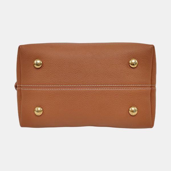 LOW KEY HOBO PM Monogram Calfskin Brown