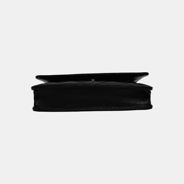 WOC Quilted Grained Calfskin Black