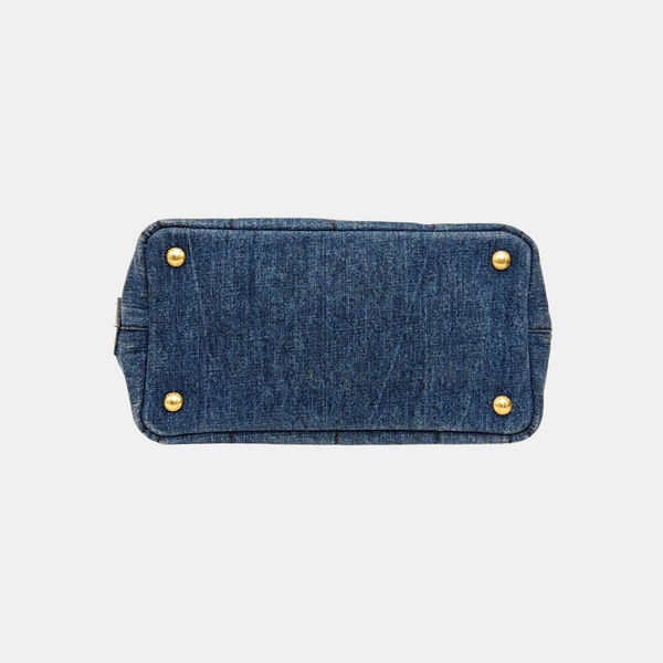 Denim Quilted Denim Blue