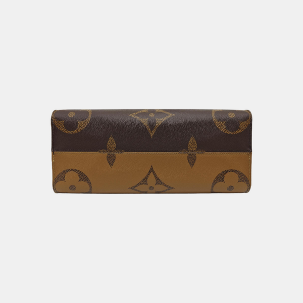 ONTHEGO MM Monogram Coated Canvas Brown