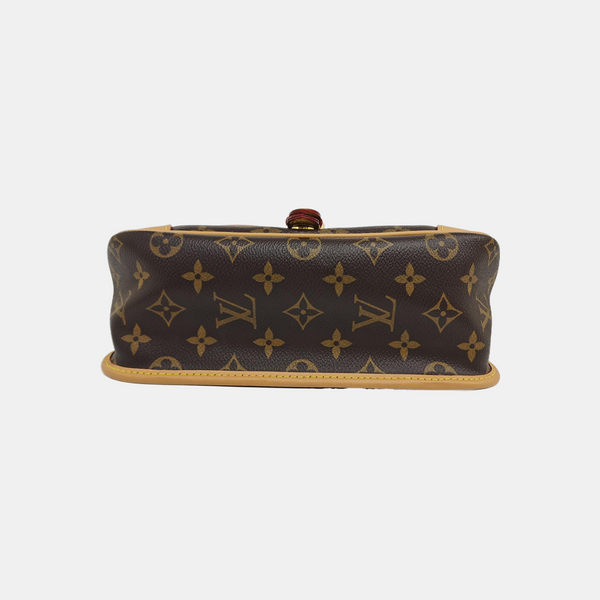 DIANE Monogram Coated Canvas Brown
