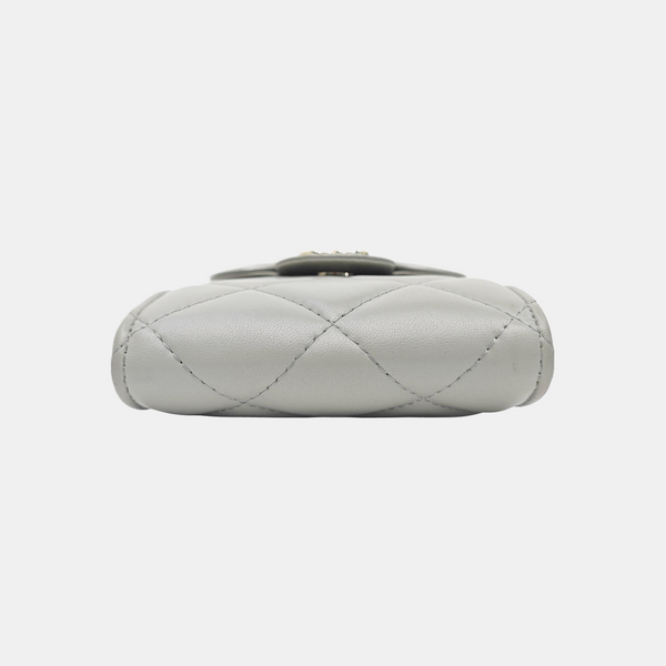 CLASSIC FLAP Quilted Lambskin Gray
