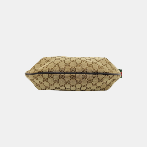 Monogram Canvas Shoulder Bag Brown