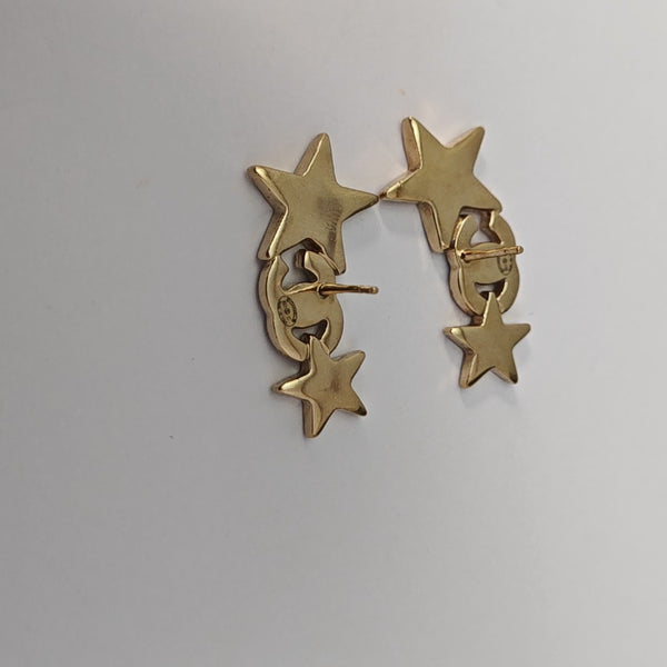 Metal Gold Stud Earrings