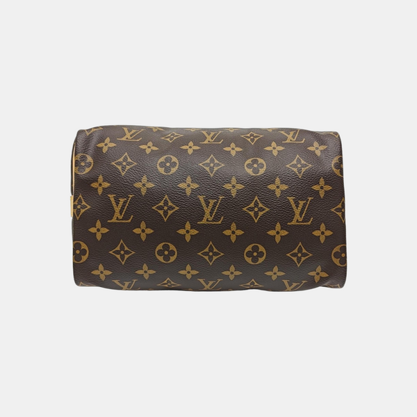 SPEEDY 25 Monogram Coated Canvas Brown