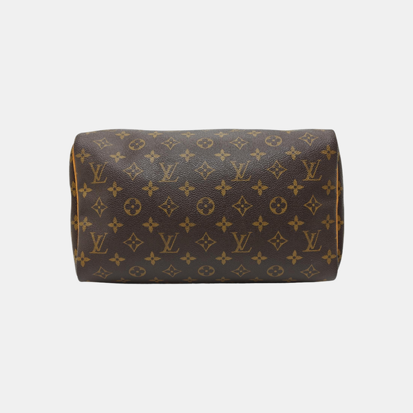 SPEEDY 30 Monogram Coated Canvas Brown