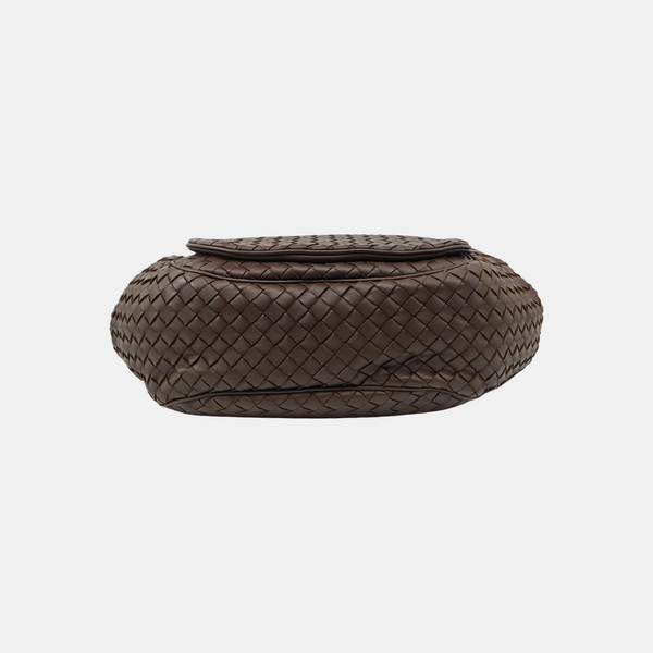 Calfskin Shoulder Bag Brown