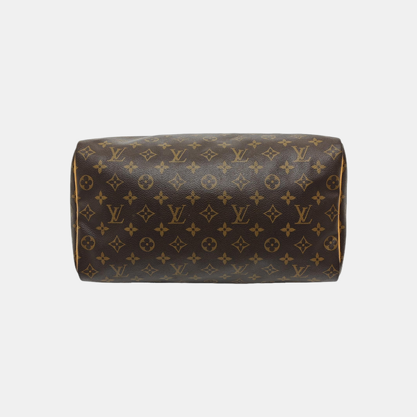 SPEEDY 35 Monogram Coated Canvas Brown