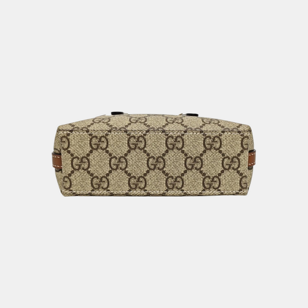 Monogram Coated Canvas Shoulder Bag Beige
