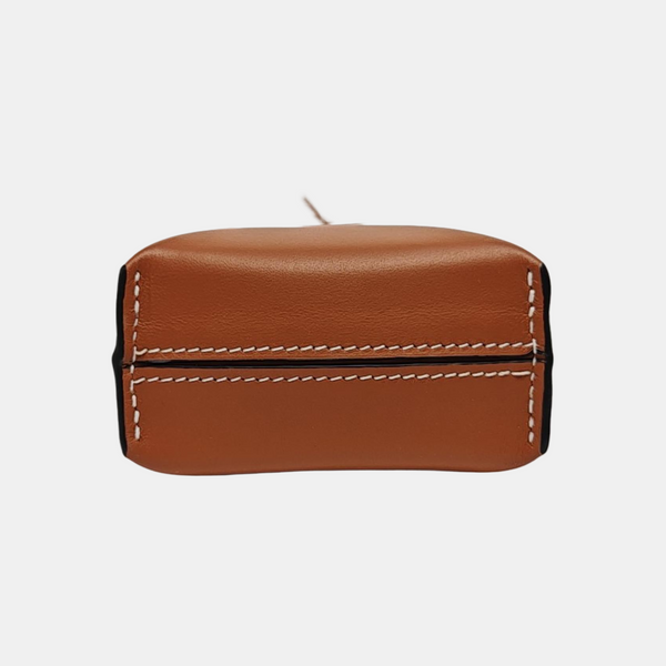 Calfskin Shoulder Bag Brown