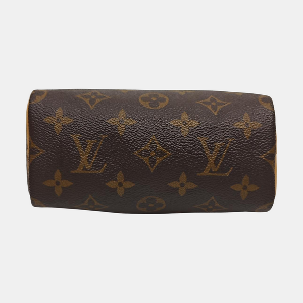SPEEDY Nano Monogram Coated Canvas Brown