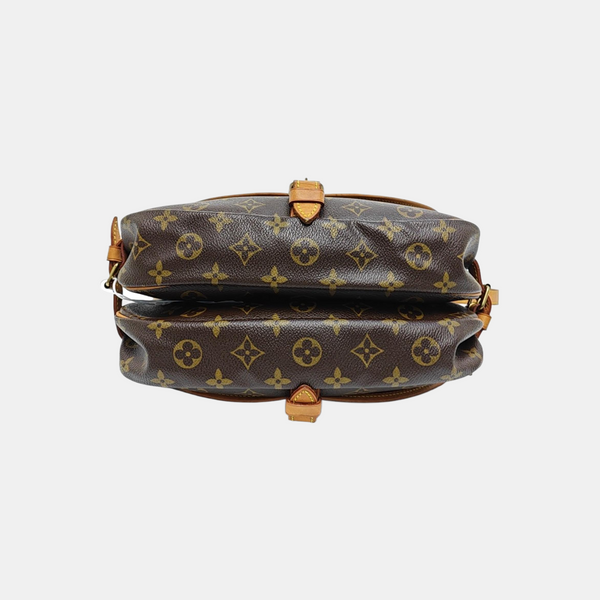 SAUMUR 30 Monogram Coated Canvas Brown
