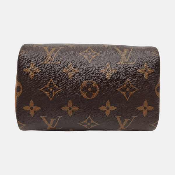 SPEEDY Nano Monogram Coated Canvas Brown