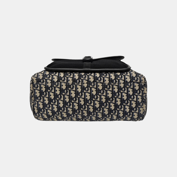 Oblique Canvas Backpack Blue