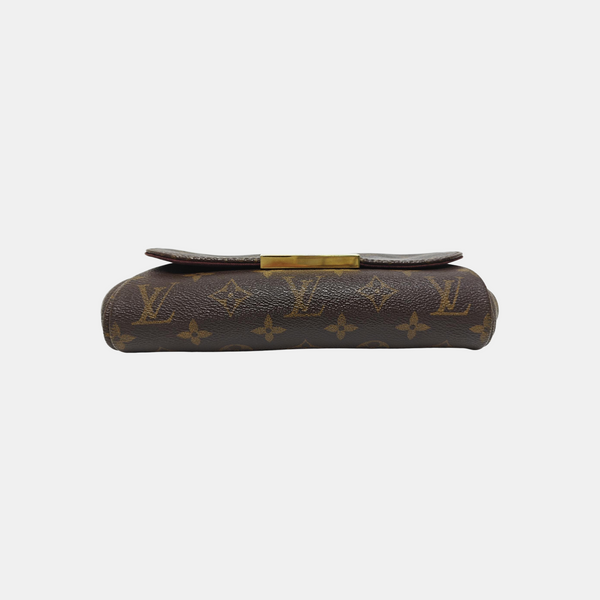 FAVORITE PM Monogram Coated Canvas Brown