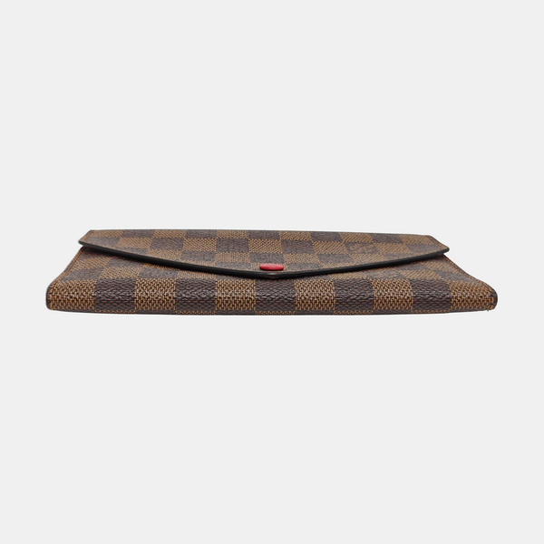 JOSÉPHINE Damier Ebene Coated Canvas Brown Wallet
