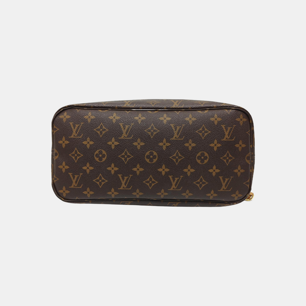 NEVERFULL MM Monogram Coated Canvas Brown
