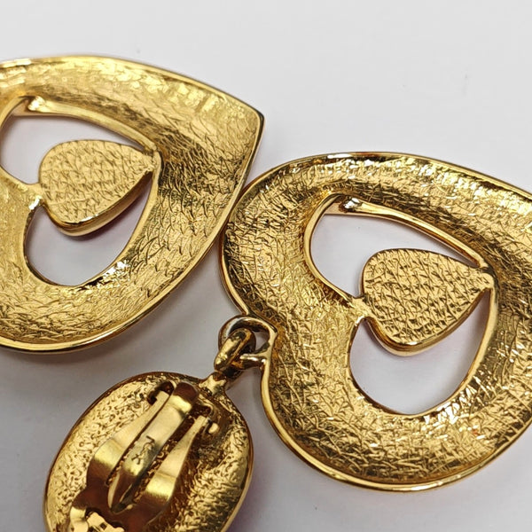 Metal Gold Clip On Earrings