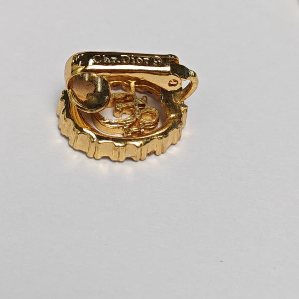 Metal Gold Clip On Earrings