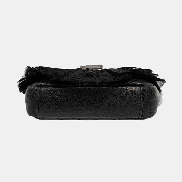 Quilted Calfskin Shoulder Bag Black