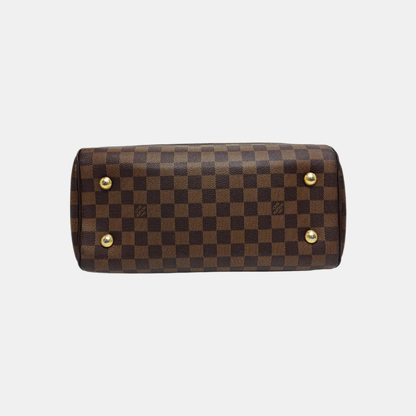 DUOMO Damier Ebene Coated Canvas Brown