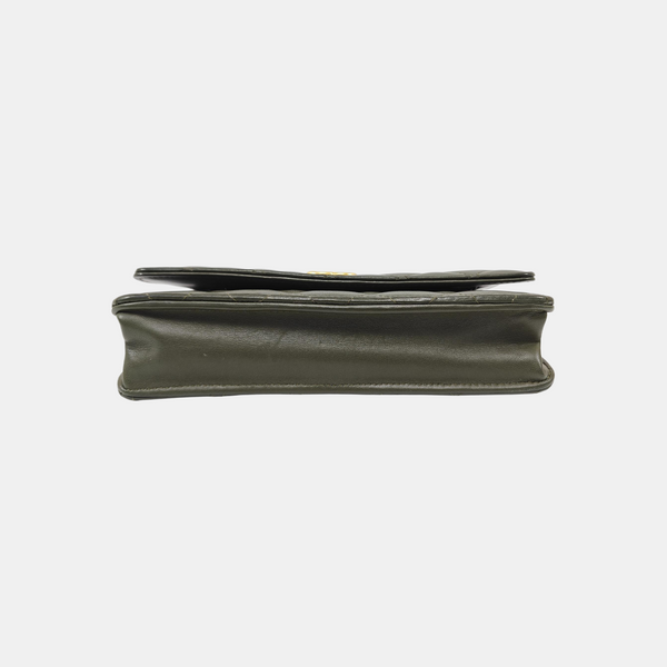 WOC Quilted Lambskin Green