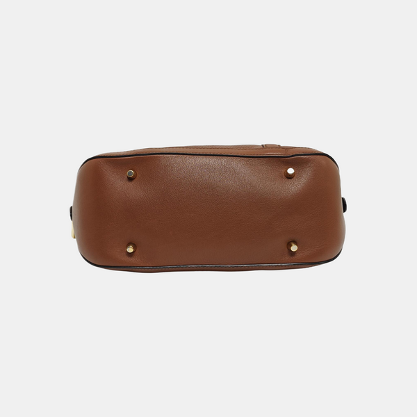 Calfskin Shoulder Bag Brown