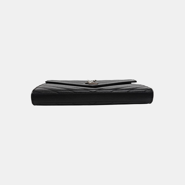 MONOGRAM Medium Chevron Calfskin Black
