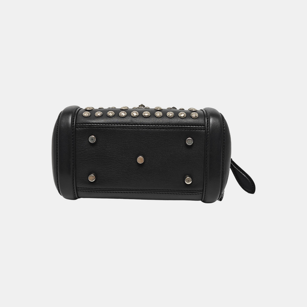 Calfskin Top Handle Bag Black