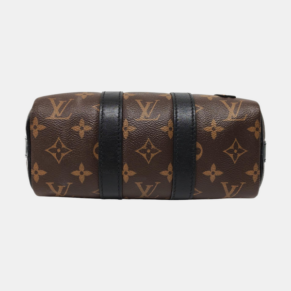 KEEPALL Nano Monogram Coated Canvas Brown
