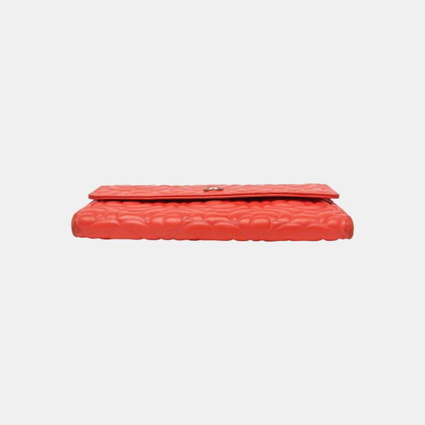 Quilted Lambskin Wallet Red