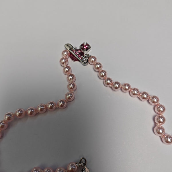 Metal Pink Necklace