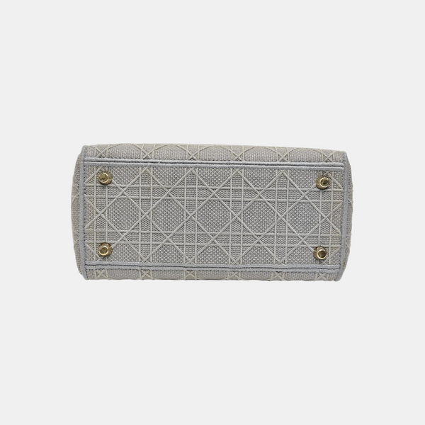 Lady D-Lite Cannage Canvas Gray