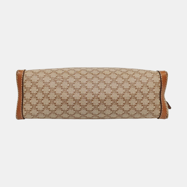MACADAM CLUTCHES Coated Canvas Beige